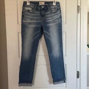 BKE Buckle Denim Crop